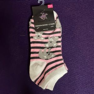 NWT Beverly Hills Polo Club woman’s ankle socks 2 pair size 5-9 koala theme